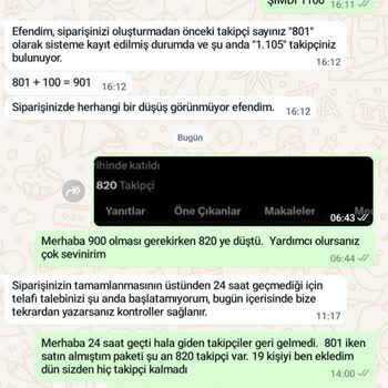 Toade.com Satın Aldığım Takipçi Paketinden Bütün Takipçiler Düştü