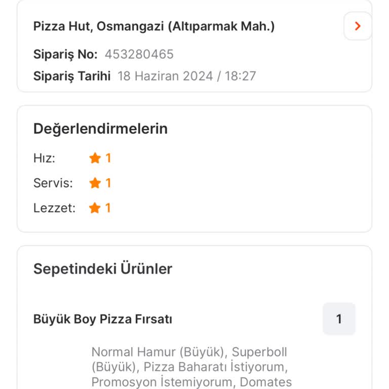 Migros Yemek Siparişim Belirtilen Sürede Gelmiyor.