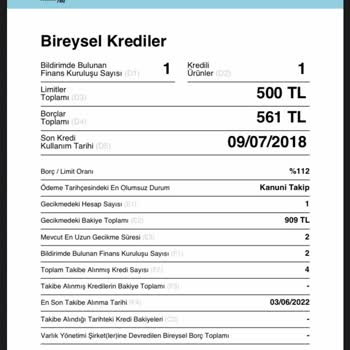 Findeks Raporu Puan Yükselmemesi