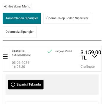 Kumtel Ürünüm Verilmedi Para İadem De Yapılmadı