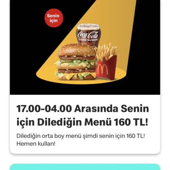 McDonald's Uygulaması Gösterdiği Kampanyayı Kullandırtmıyor