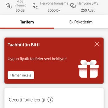 Vodafone Aynı Tarife 1 Yıl Sonra 3 Katı Oldu. Vodafone Pişmanlıktır
