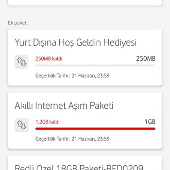 Vodafone Tarife Aşım Sorunu