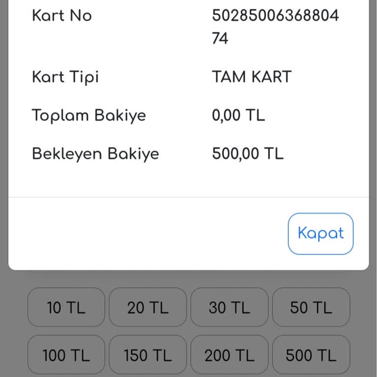 EGO Genel Müdürlüğü EGO Kartı Para Yatırma