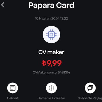 Cvmaker.com.tr Hesabımdan Habersiz 150 Lira Kesildi