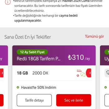 Vodafone Enflasyonun Üzerinde Artan Tarife Ücretleri