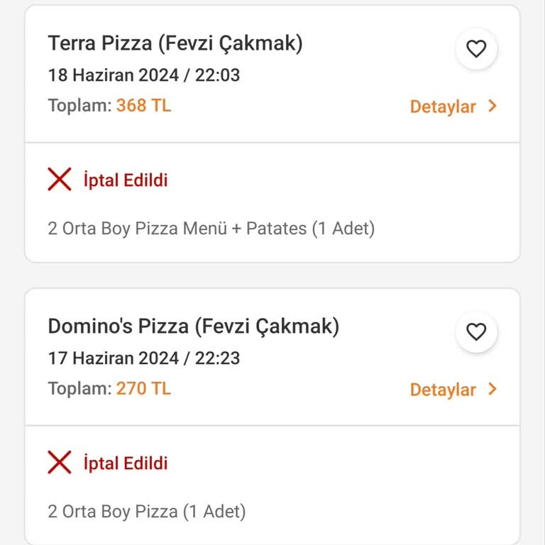 Trendyol Yemek 40 Dakika Sonra Sipariş İptali!