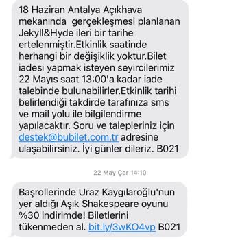 Bubilet Antalya Açıkhava Jekyll And Hyde Bilet