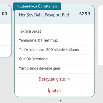 Vodafone Her Şey Dahil Pasaport Red