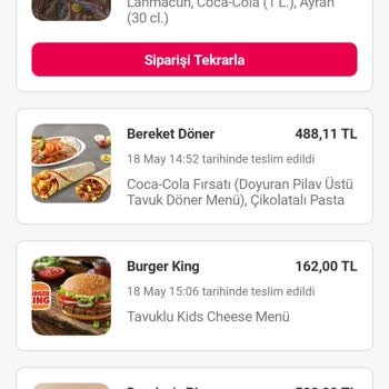 Yemeksepeti Kapalı Restorana Sipariş Alınması