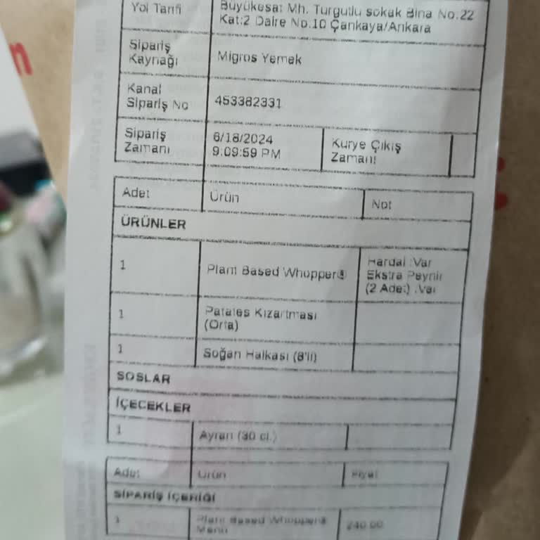 Migros Yemek Burger King Parasını Aldığı Ürünü Göndermiyor