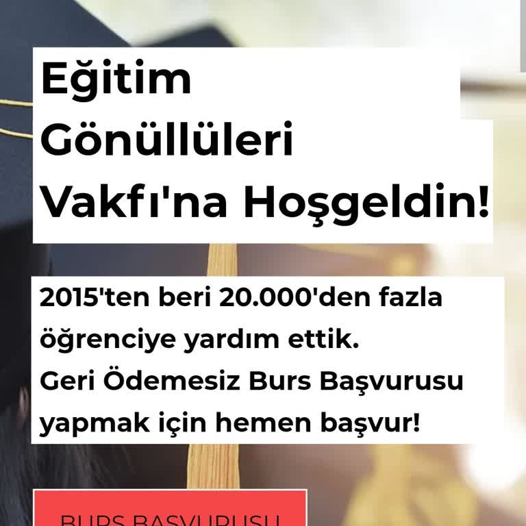 Sahte site https:/egitimgonulluleri.com üzerinden vaad edilen Burs Başvurusu aldatması