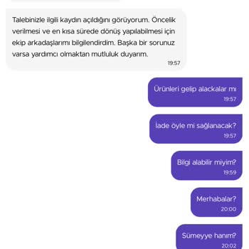 Getir Canlı Yardım Problemi
