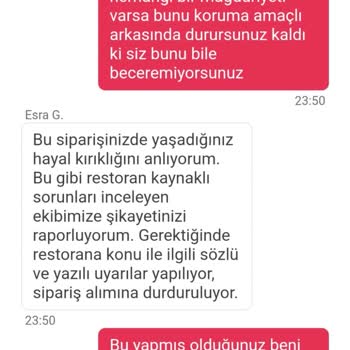 Yemeksepeti Antalya Merkez Kokoreç Müşteri Mağduriyeti