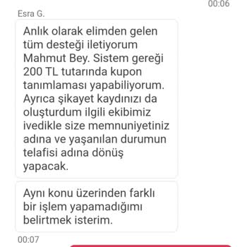 Yemeksepeti Antalya Merkez Kokoreç Müşteri Mağduriyeti