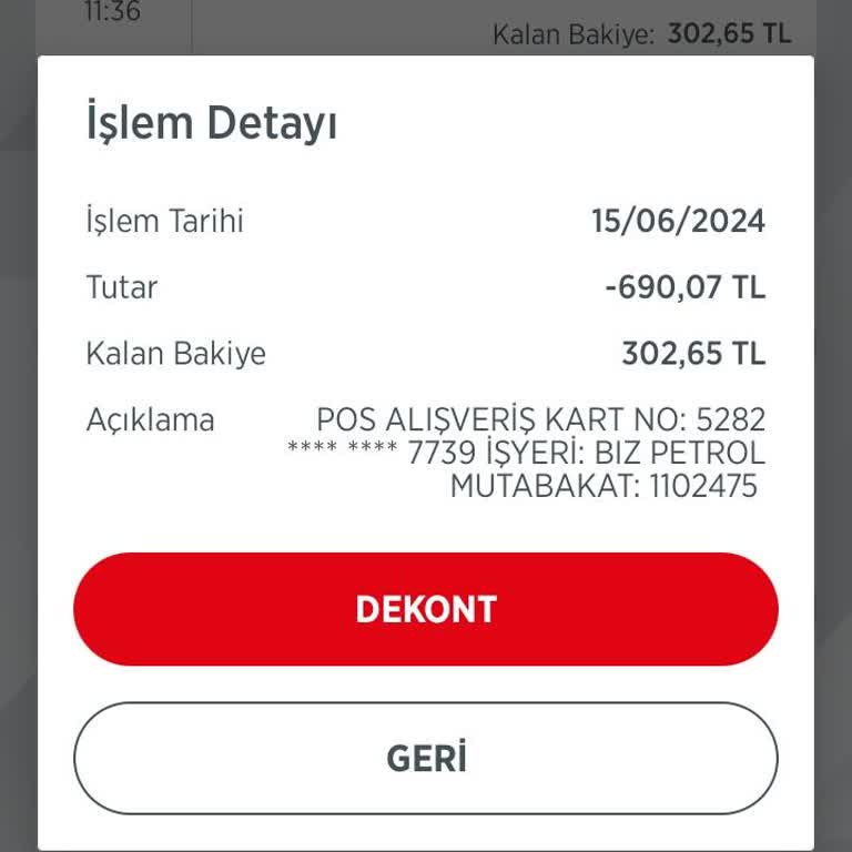 Türkiye Petrolleri Kırıkkale Biz Petrol Kartımdan Fazla Para Çekildi