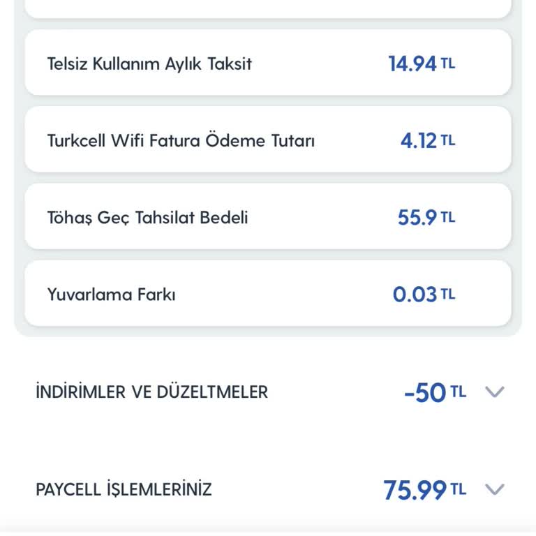Turkcell TÖHAŞ Gecikme Bedeli