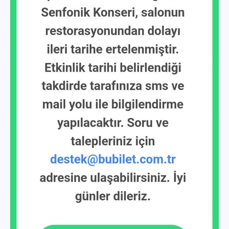 Bubilet Ertelenen Fakat Ne Zaman Yapılacağı Bilinmeyen Konser