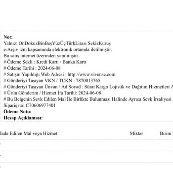 Vivense Yanlış Ürün Gönderimi Hala Çözülmedi!