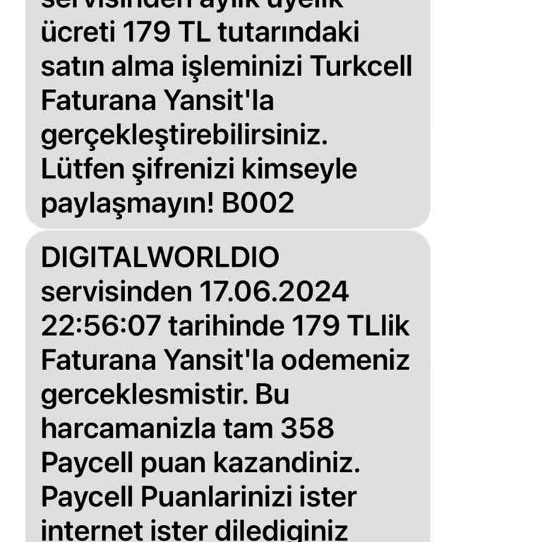 Turkcell Digital Worldio İptali