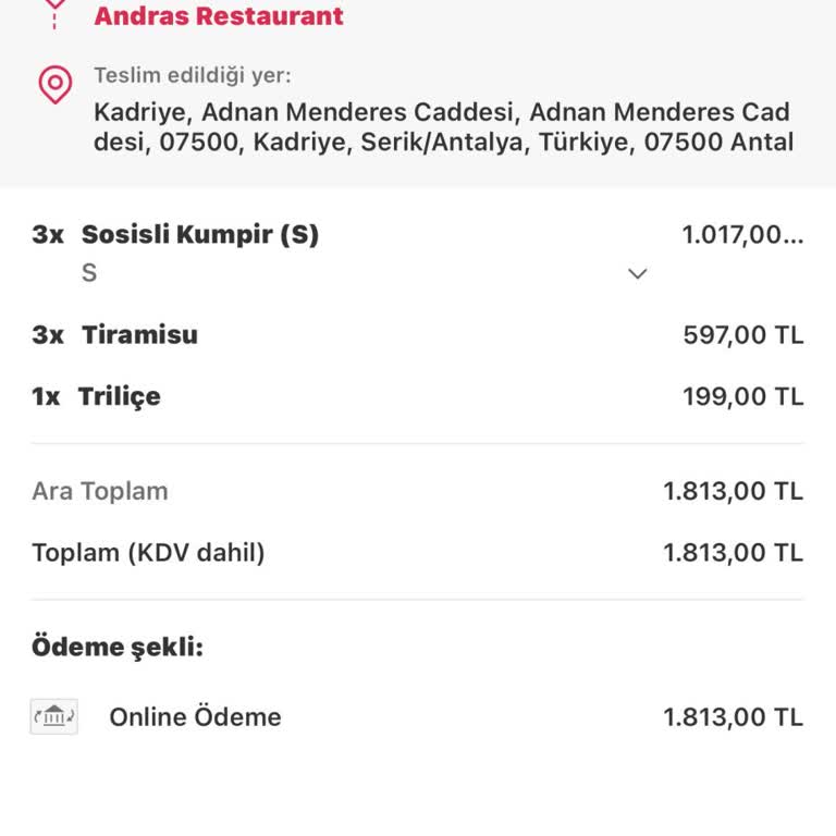 Yemeksepeti Pişmanlıktır