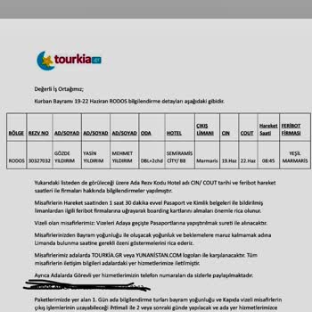 Tatil Sepeti Marmaris Rodos Turu Şikayeti Hk