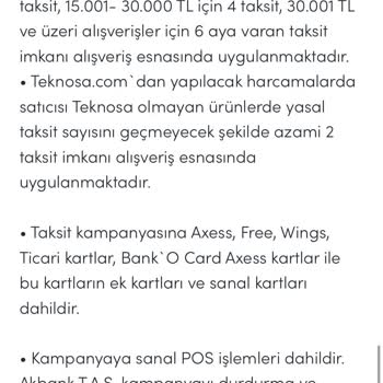 Akbank Teknosa Taksit Kampanyası Mağduru