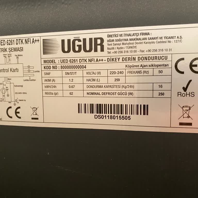 Uğur Soğutma Dikey Derin Dondurucu Değerlendirmesi