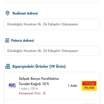 Cepte Şok Eksik Sipariş Teslim Etme