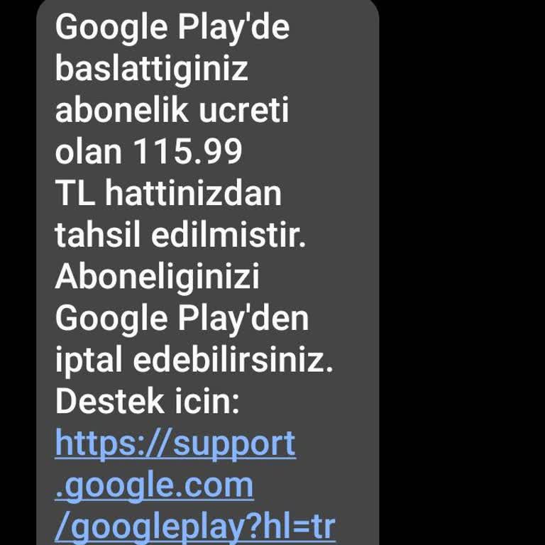 Google Play Ortada Olmayan Aboneliğin Ücreti Ödeme