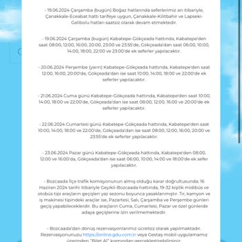 Turlasana Mağduriyet Tur Programı