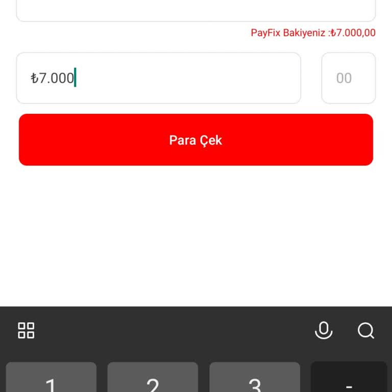 Payfix Para Çekme Hatası