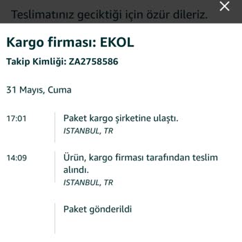 Amazon Kargodan Gelmeyen Ürün