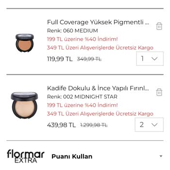 Flormar Ekranda Farklı Sepette Farklı Fiyat
