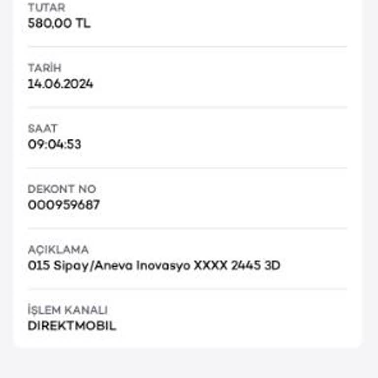 Hesabımda Haberim Bile Olmadan Sipay Adlı Bir Firma Tarafından İşlem