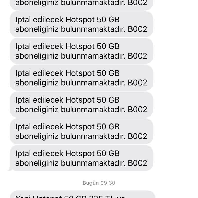 Turkcell Hotspot İptal Edememe