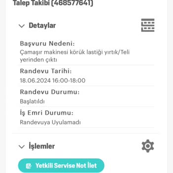 Arçelik Pişmanlıktır Teknik Servisi Çok Kötü.