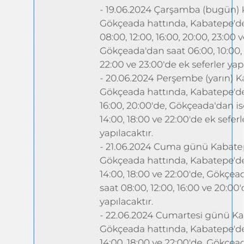 16.06.2024 Tarihli Turlasana Firmasına Ait 2 Gece Konaklamalı Tur