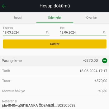 Bets10 Para Çekme Sorunu