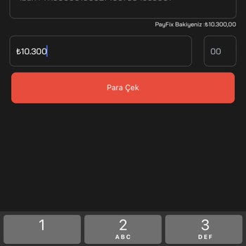 Payfix Para Çekme Sorunu