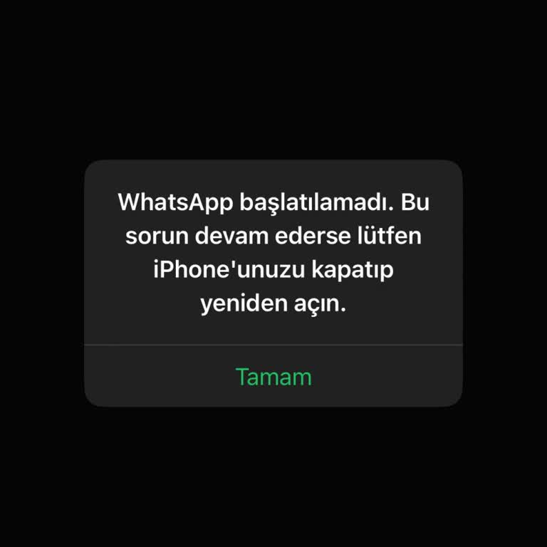 WhatsApp Uygulaması Kapanması