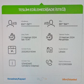 Yurtiçi Kargo Yanlış Mahalleye Yönlendiriyor.
