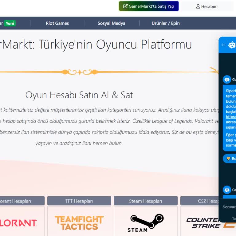 GamerMarkt Siparişim İptal Edilsin