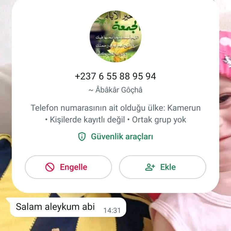 WhatsApp Tanınmayan Kişiler Tarafından Atılan WhatsApp Mesajları