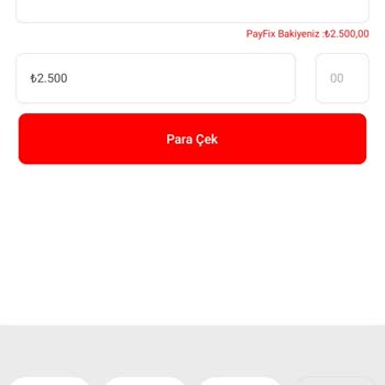 PayFix Para Çekme İşlemi