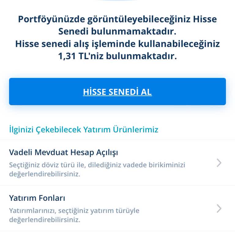 Denizbank Hisse Senetlerim Uygulamada Görünmüyor