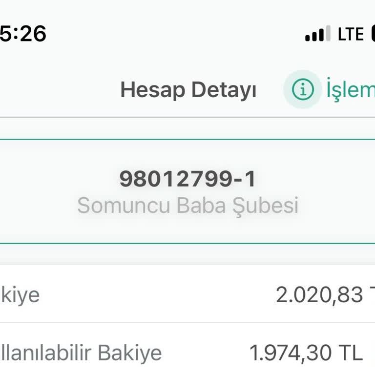 Kuveyt Türk Kullanılabilir Bakiye Ve Bakiye Farkı