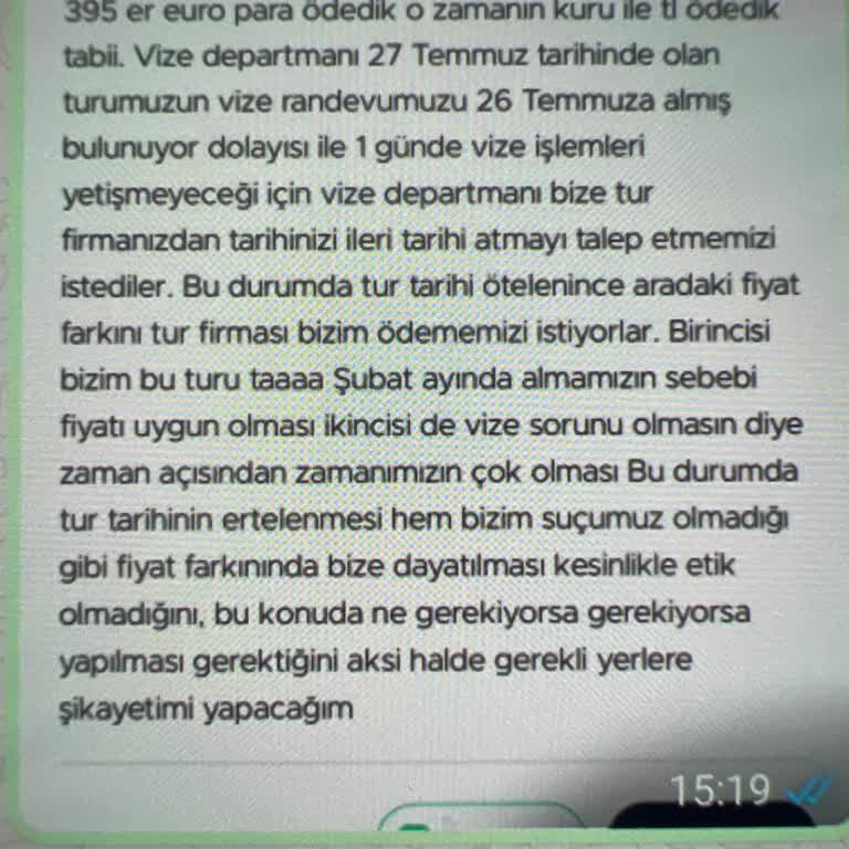 Tatilbudur Yurt Dışı Tatil Mağduriyeti