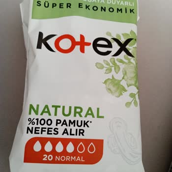 Kotex Natural 100% Pamuk 20'li Normal Pulpul Oluyor 5 Dakikada