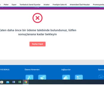 Artemisbet Para Yatırdım Hesaba Geçmiyor.
